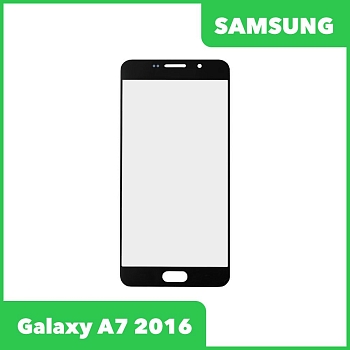 Стекло + OCA пленка для переклейки Samsung Galaxy A7 2016 (A710F), черный