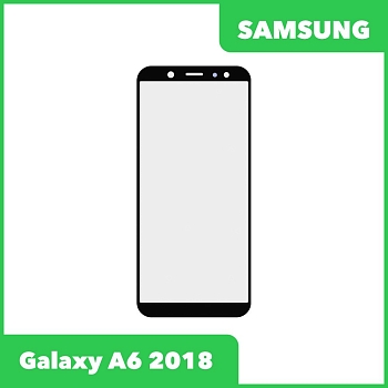 Стекло для переклейки дисплея Samsung Galaxy A6 2018 (A600F), черный