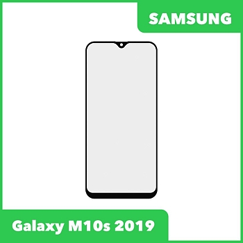 Стекло + OCA пленка для переклейки Samsung Galaxy M10s (M107F), черный