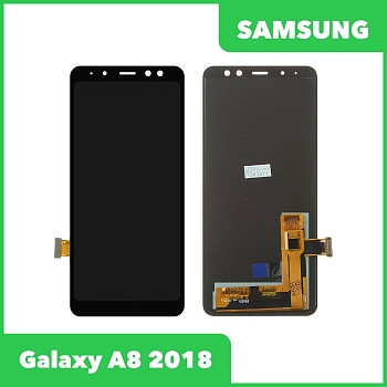 LCD дисплей для Samsung Galaxy A8 2018 SM-A530 в сборе с тачскрином (OLED), черный